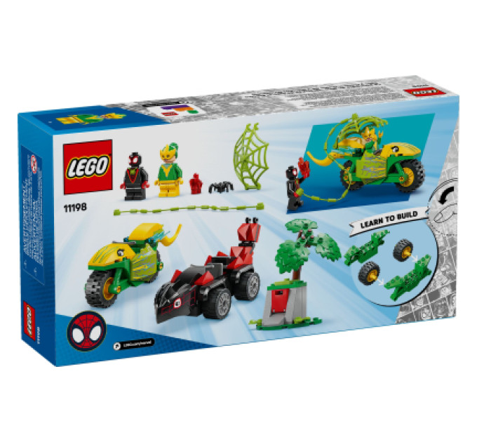 LEGO Конструктор LEGO Spidey Перегони на електромобілях з динозаврами (11198)