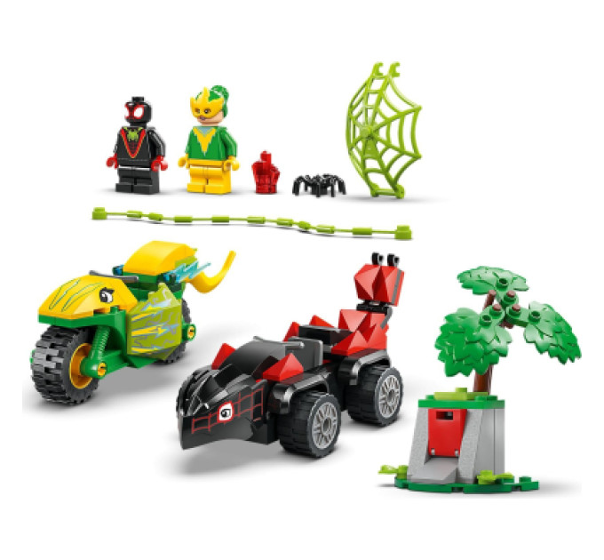 LEGO Конструктор LEGO Spidey Перегони на електромобілях з динозаврами (11198)