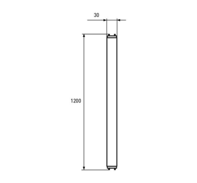 Eurolamp Лампочка Eurolamp Линейная светодиодная лампа EUROLAMP стекло 18W G13 (T8) 4000K 220V (LED-T8-18W/4000(скло))