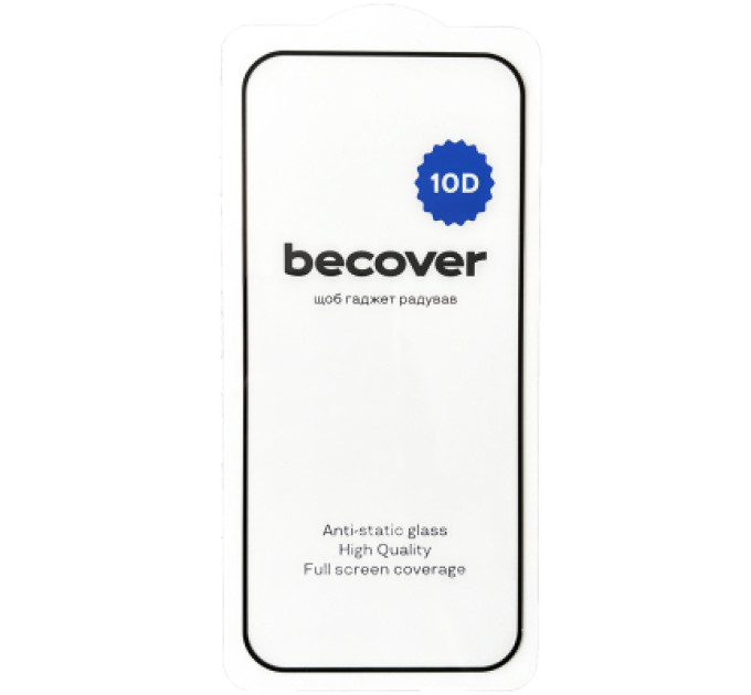 BeCover Скло захисне BeCover Xiaomi Redmi Note 14 5G 10D Black (712727)