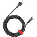 Canyon Дата кабель USB 2.0 AM to Type-C 1.2m AC18SC 18W Black Canyon (CNS-AC18SC12B)