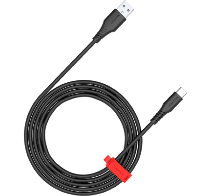 Canyon Дата кабель USB 2.0 AM to Type-C 1.2m AC18SC 18W Black Canyon (CNS-AC18SC12B)