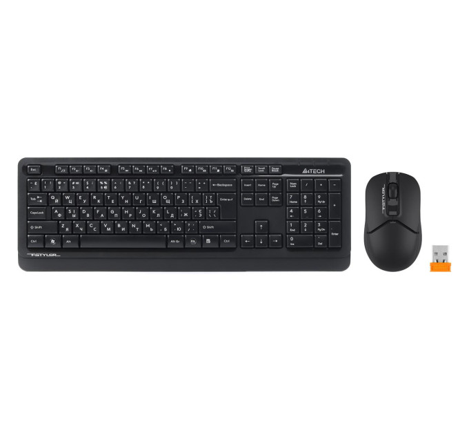 A4Tech Комплект (клавіатура, миша) бездротовий A4Tech FG1012 Black