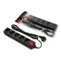 FrimeCom Фільтр живлення FrimeCom (FC-B2005W 1.8 B) 5 розеток, 1.8 м, чорний