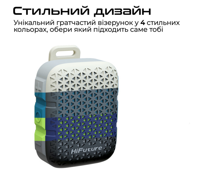 HIFuture Акустична система HiFuture Pocket-S 5W Grey/Blue (pocket-s.greyblue)