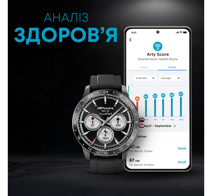HIFuture Смарт-годинник HiFuture Flex2 Black