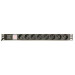 EnerGenie Блок розеток EnerGenie 19" 1U (EG-PDU-014) алюм. корп.,  8 розеток,  16A, 3м, чорний, вилка Schuko