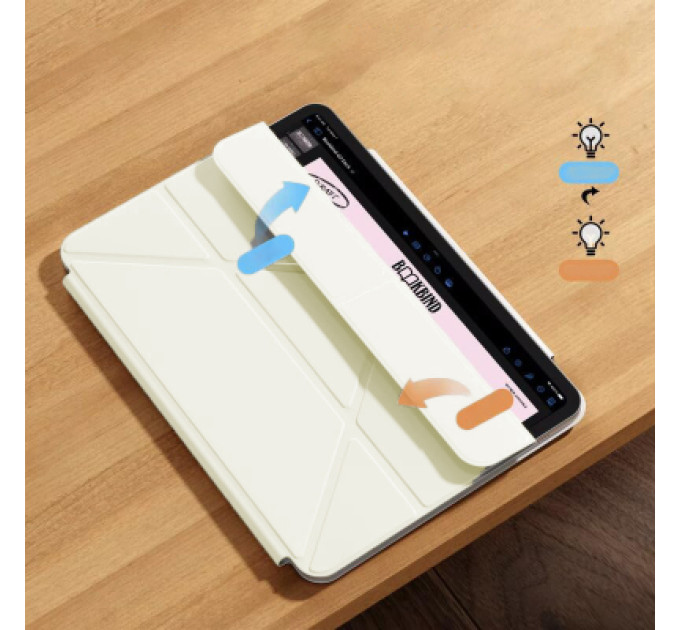 BeCover Чохол до планшета BeCover Ultra Slim Origami Magnetic Apple iPad Pro 11" M4 2024 Beige (712961)