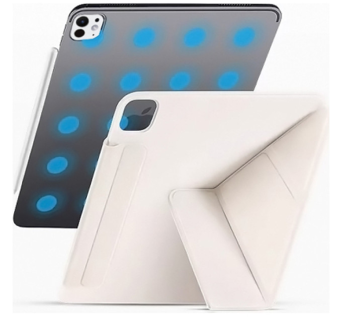 BeCover Чохол до планшета BeCover Ultra Slim Origami Magnetic Apple iPad Pro 11" M4 2024 Beige (712961)