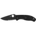 Spyderco Ніж Spyderco Tenacious Black Blade Lightweight полусеррейтор (C122PSBBK)