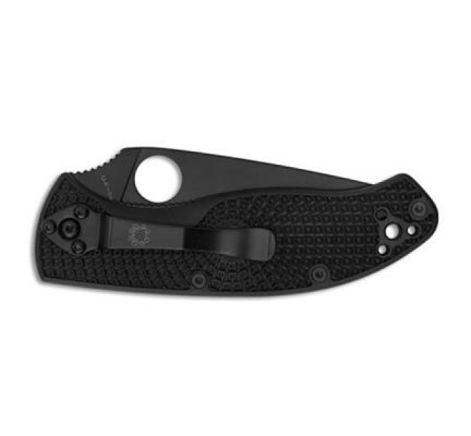 Spyderco Ніж Spyderco Tenacious Black Blade Lightweight полусеррейтор (C122PSBBK)