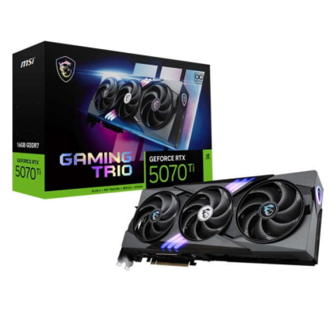 MSI Відеокарта MSI GeForce RTX5070 Ti 16GB GAMING TRIO OC (RTX 5070 Ti 16G GAMING TRIO OC)