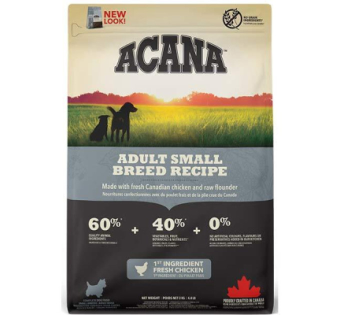 ACANA Сухий корм для собак ACANA Adult Small Breed Recipe 2 кг (0064992523206)