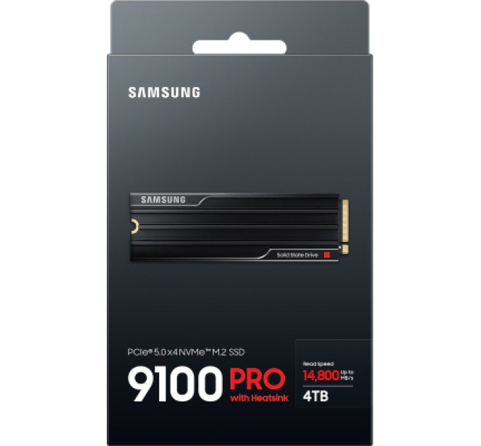 Samsung Накопичувач SSD M.2 2280 4TB 9100 PRO Heatsink Samsung (MZ-VAP4T0CW)