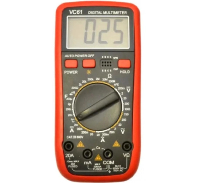 Voltronic Цифровий мультиметр Voltronic VC-61 V, A, R, С (VC-61)