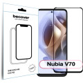BeCover Скло захисне BeCover Nubia V70 Black (713454)