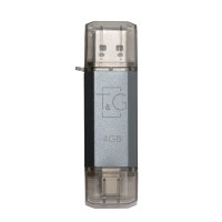 Флеш-накопичувач USB 4GB Type-C T&G 009 Star Series Silver (TG009TC-4GSL)