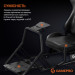GamePro Крісло ігрове GamePro RS100 із кріпленням для керма, педалей та коробки передач Black (RS100)
