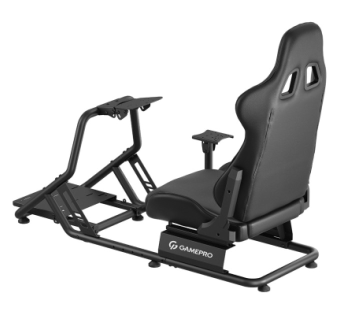 GamePro Крісло ігрове GamePro RS100 із кріпленням для керма, педалей та коробки передач Black (RS100)