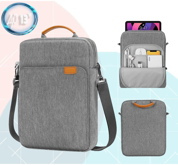 BeCover Сумка для ноутбука/планшета BeCover 13" Gray (711862)