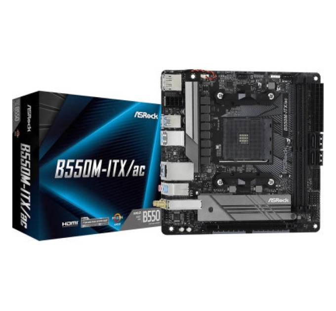 ASRock Материнська плата ASRock B550M-ITX/ac