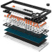 GamePro Клавіатура бездротова GamePro Asgard Valhalla MK160B Pro Black