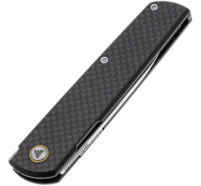 SRM Ніж SRM Qrick, Sandvik 14C28N, G10 + carbon fiber, чорний (408L-KB)
