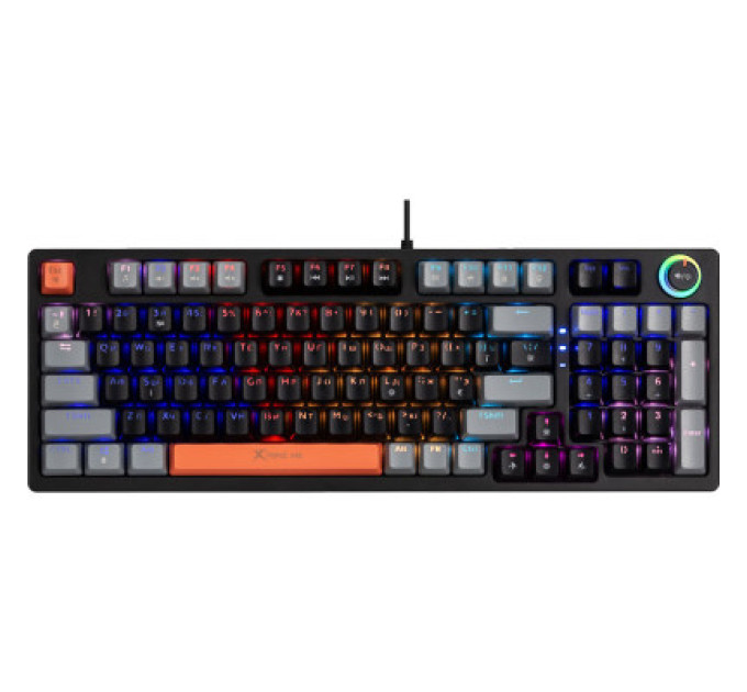Xtrike ME Клавіатура Xtrike ME GK-987 RGB Mechanical USB UA Black/Grey (GK-987GGRUA)