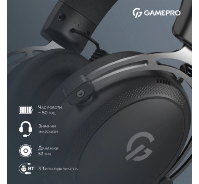 GamePro Навушники GamePro Asgard Skald 4-Mode Black (HSW160B)
