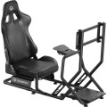 GamePro Крісло ігрове GamePro RS115 з кокпітом кріплення для керма та педалей Black (RS115)