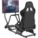 GamePro Крісло ігрове GamePro RS115 з кокпітом кріплення для керма та педалей Black (RS115)