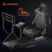 GamePro Крісло ігрове GamePro RS115 з кокпітом кріплення для керма та педалей Black (RS115)
