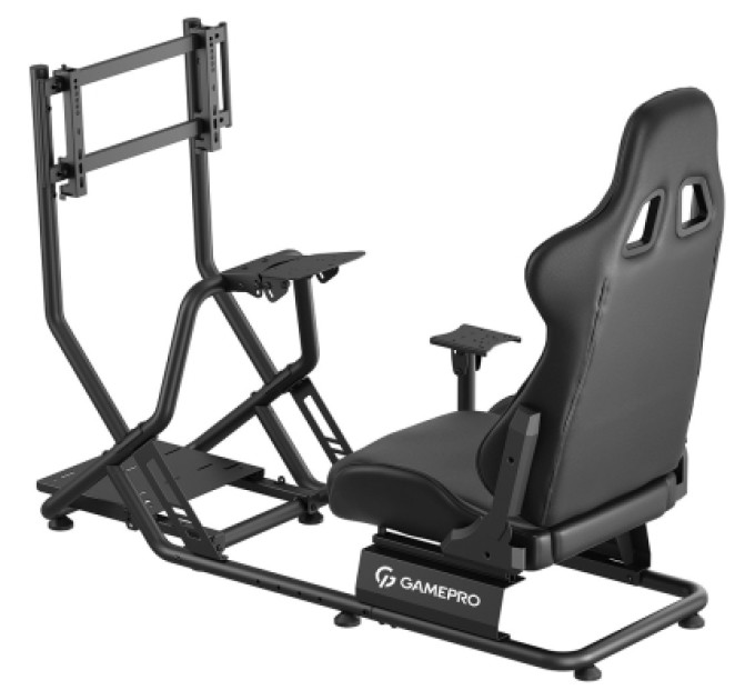 GamePro Крісло ігрове GamePro RS115 з кокпітом кріплення для керма та педалей Black (RS115)