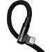 Baseus Дата кабель USB 2.0 AM to Lightning 1.0m 2.4A 90° corner black Baseus (CAVP000001)