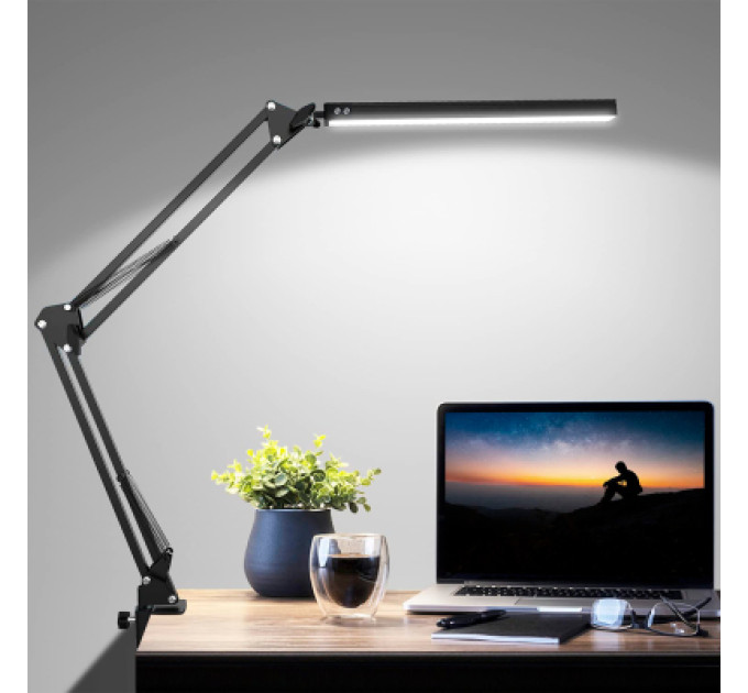 Eurolamp Настільна лампа Eurolamp LED 10W 400Lm 2800-6500K (black) на струбцине (LED-TLS-10W(black))