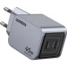 Ugreen Зарядний пристрій Ugreen 2xUSB-C PD45W GaN X707 gray (35008)