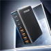Essager Зарядний пристрій Essager 4xUSB-C + 4xUSB 320W GaN (EZC320W-QJB0G-Z)