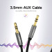 Ugreen Кабель мультимедійний 3.5mm M to 3.5mm M 3.0m AV119 black Ugreen (10736)