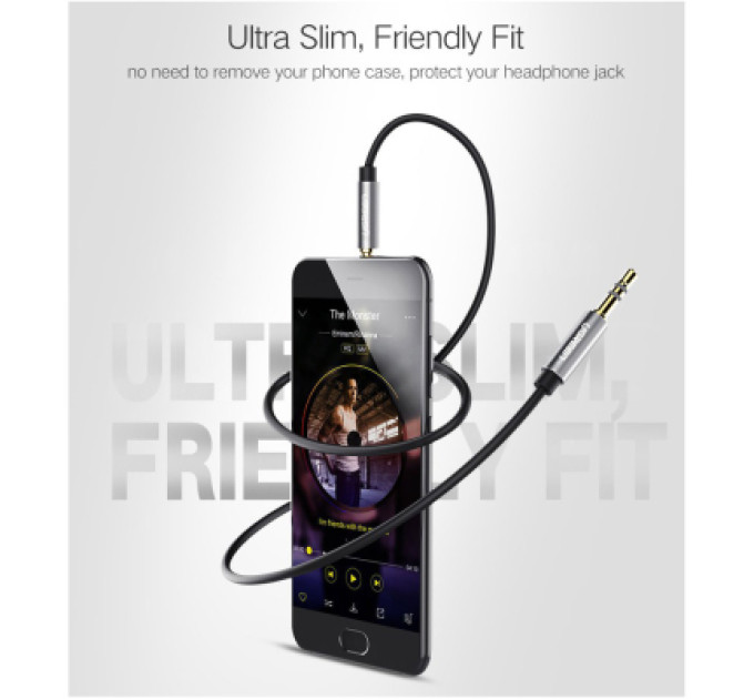 Ugreen Кабель мультимедійний 3.5mm M to 3.5mm M 3.0m AV119 black Ugreen (10736)