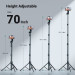 Ugreen Штатив Ugreen LP680 Selfie Stick Tripod with Bluetooth Remote Black (15609)