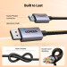 Ugreen Кабель мультимедійний DisplayPort M to HDMI M 2.0m V2.0 4K30Hz DP125 black Ugreen (35842)
