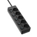 ColorWay Фільтр живлення СolorWay (CW-PSEA55SBK) 5 розеток, 5м, Black