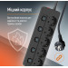 ColorWay Фільтр живлення СolorWay (CW-PSEA55SBK) 5 розеток, 5м, Black