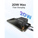 Ugreen Зарядний пристрій UGREEN USB-C PD20W GaN X512 gray (55528)