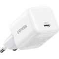 Ugreen Зарядний пристрій Ugreen USB-C PD30W GaN white (65009)
