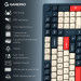 GamePro Клавіатура бездротова GamePro Asgard Drakkar Keychron Super Red Switch Blue (MK305BL)