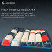 GamePro Клавіатура бездротова GamePro Asgard Drakkar Keychron Super Red Switch Blue (MK305BL)