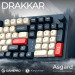 GamePro Клавіатура бездротова GamePro Asgard Drakkar Keychron Super Red Switch Blue (MK305BL)