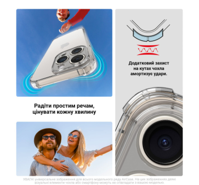 Armorstandart Чохол до мобільного телефона Armorstandart Air Force Samsung A37 5G Camera cover Clear (ARM89671)
