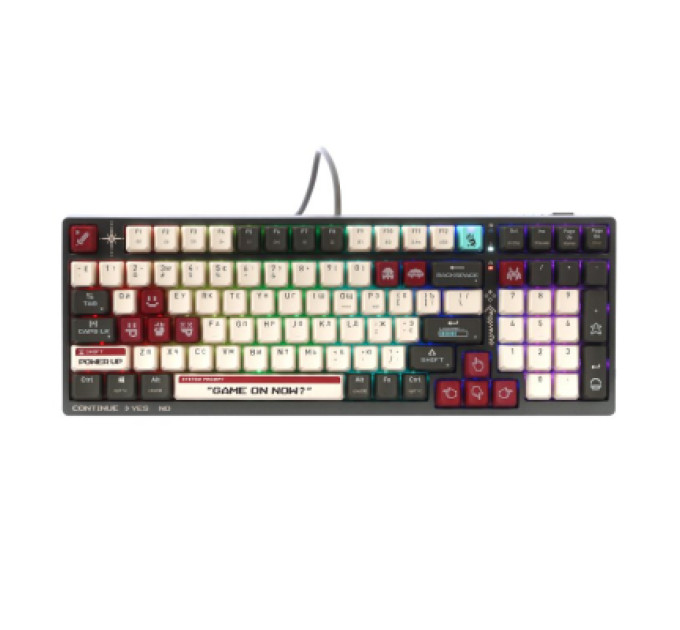 A4Tech Клавіатура A4Tech Bloody WS98 Wireless/Bluetooth/USB UA Pixels Red (4711421001090)